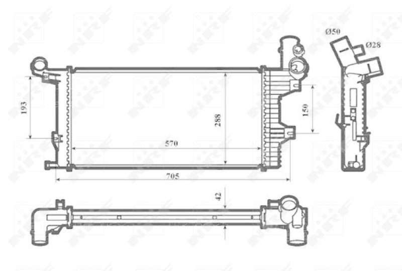 NRF Radiator, engine cooling