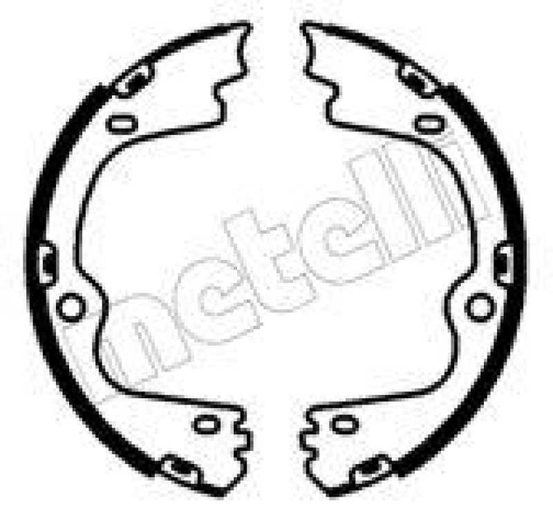 METELLI Brake Shoe Set, parking brake