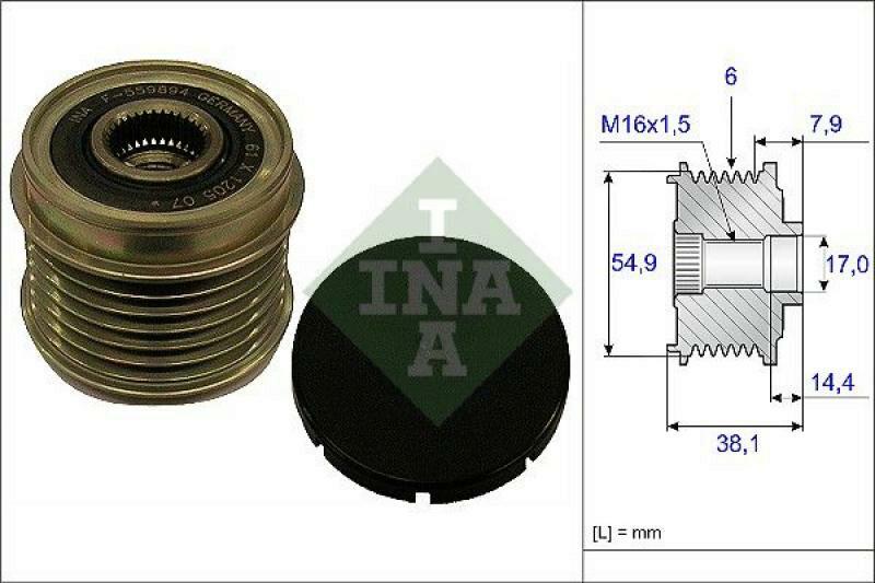 INA Alternator Freewheel Clutch