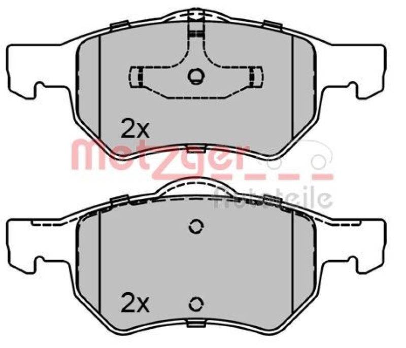 METZGER Brake Pad Set, disc brake