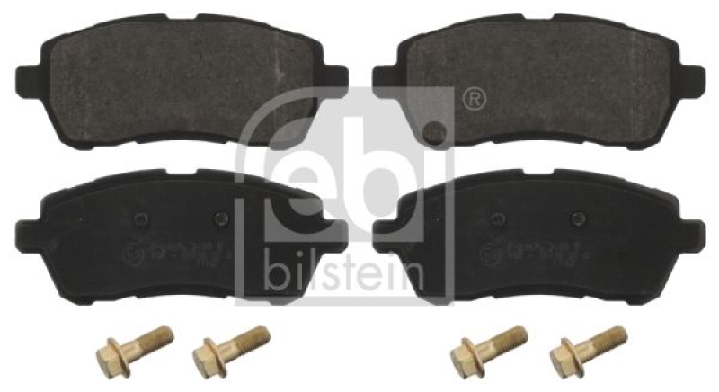 2x FEBI Bremsscheibe Ø258mm + Beläge vorne passend für Ford Fiesta Stufenheck