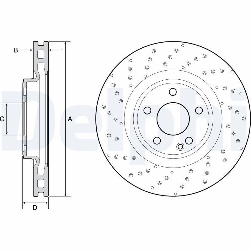 2x DELPHI Bremsscheibe