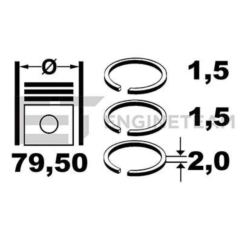 ET ENGINETEAM Piston Ring Kit