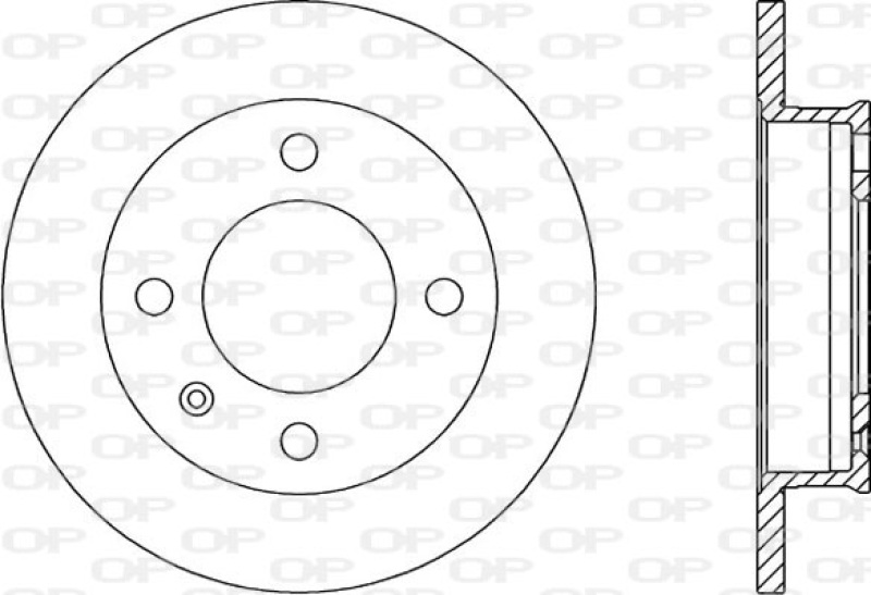 2x OPEN PARTS Bremsscheibe