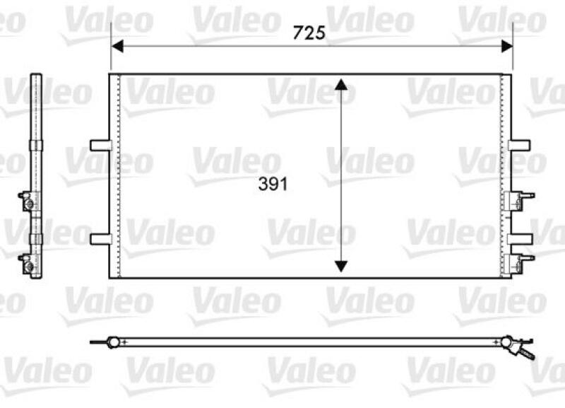 VALEO Condenser, air conditioning