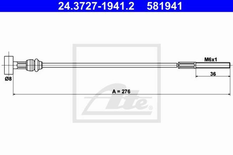 ATE Cable, parking brake