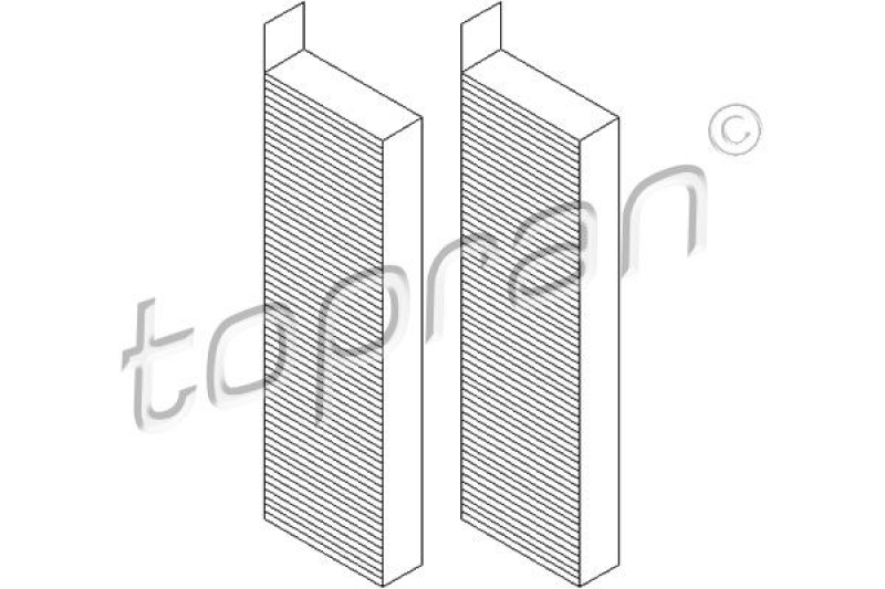 TOPRAN Filtersatz, Innenraumluft