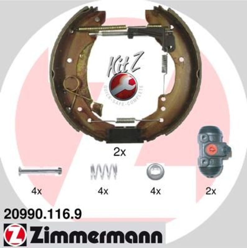 ZIMMERMANN Bremsbackensatz KIT Z