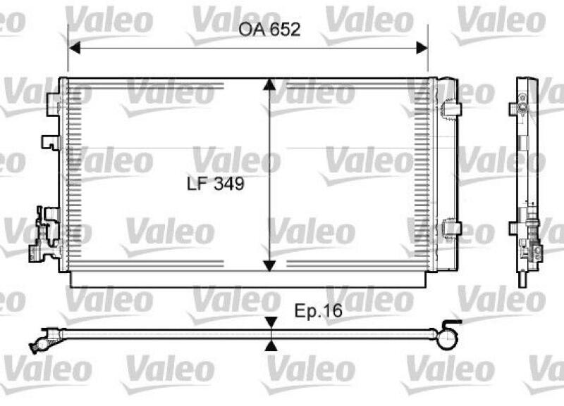 VALEO Condenser, air conditioning