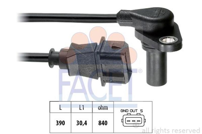 FACET RPM Sensor, automatic transmission Made in Italy - OE Equivalent