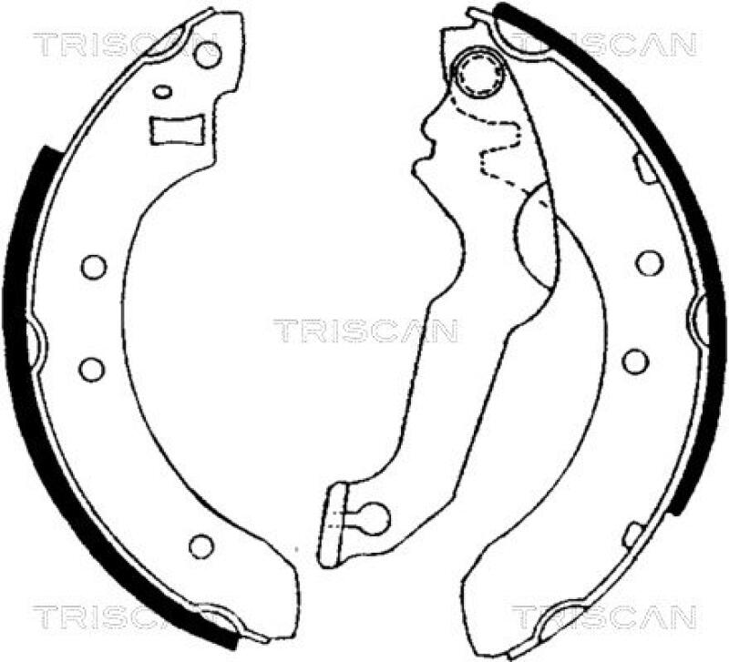 TRISCAN Brake Shoe Set