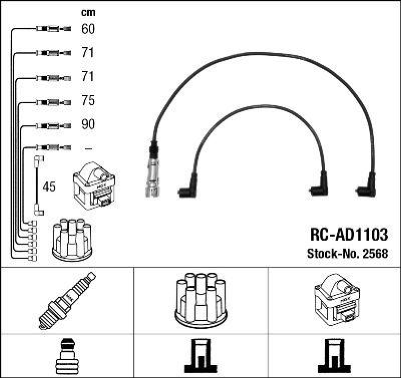 NGK Ignition Cable Kit