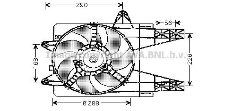 AVA QUALITY COOLING Fan, radiator