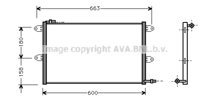 AVA QUALITY COOLING Kondensator, Klimaanlage