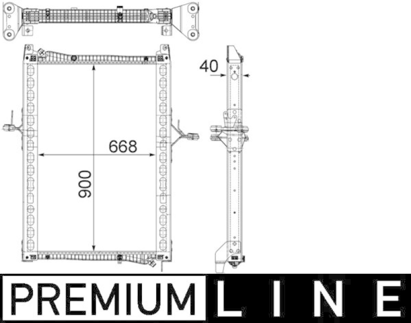 MAHLE Radiator, engine cooling BEHR *** PREMIUM LINE ***