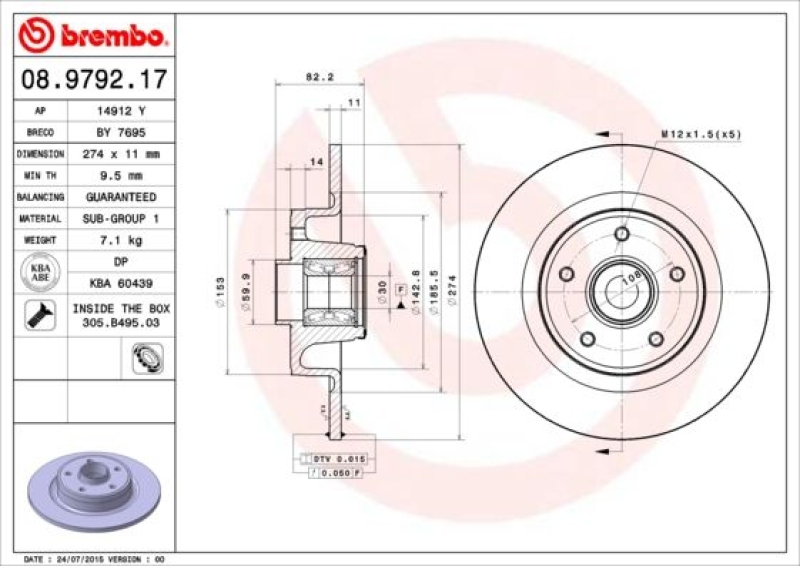 BREMBO BREMSSCHEIBEN + BREMBO BREMSBELÄGE