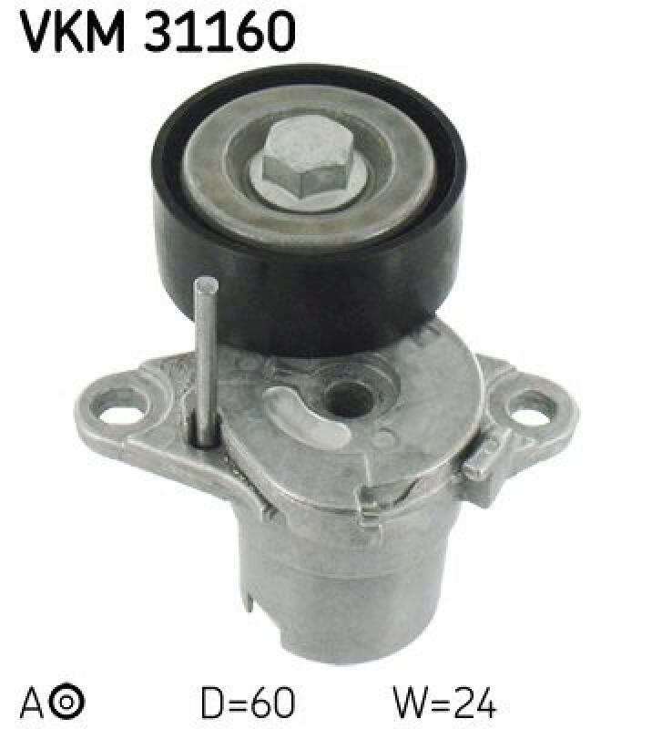 SKF Tensioner Pulley, V-ribbed belt