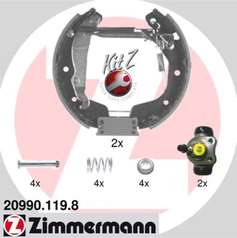 ZIMMERMANN Brake Shoe Set KIT Z