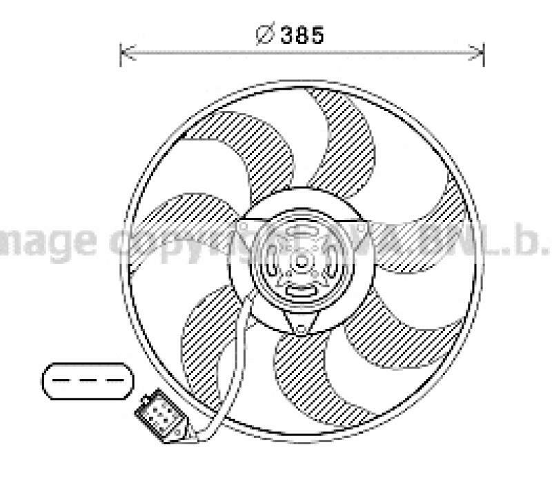 AVA QUALITY COOLING Fan, radiator