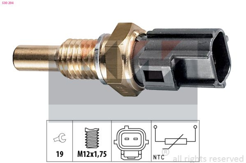 KW Sensor, Kühlmitteltemperatur Made in Italy - OE Equivalent