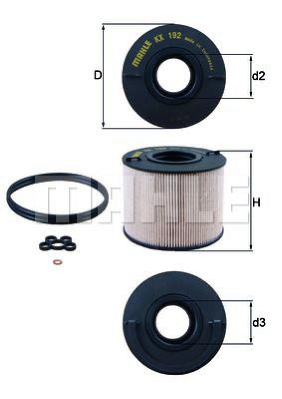 MAHLE Fuel filter