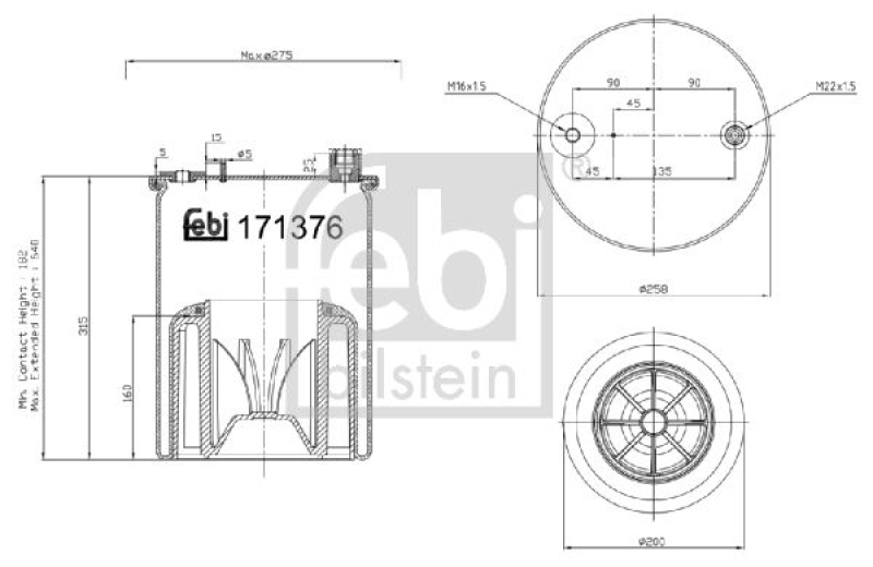 FEBI BILSTEIN Bellow, air suspension