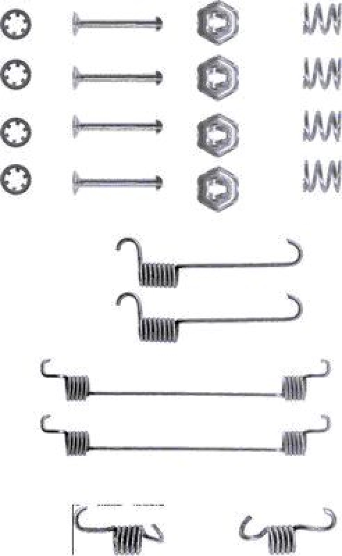 HELLA Accessory Kit, brake shoes