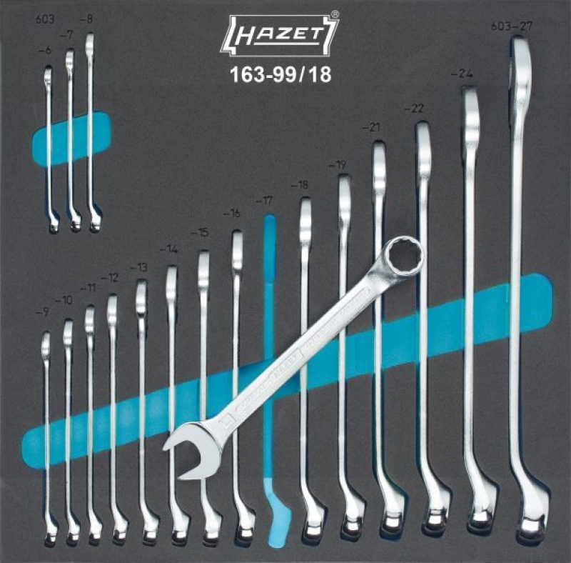 HAZET Spanner Set, ring / open ended