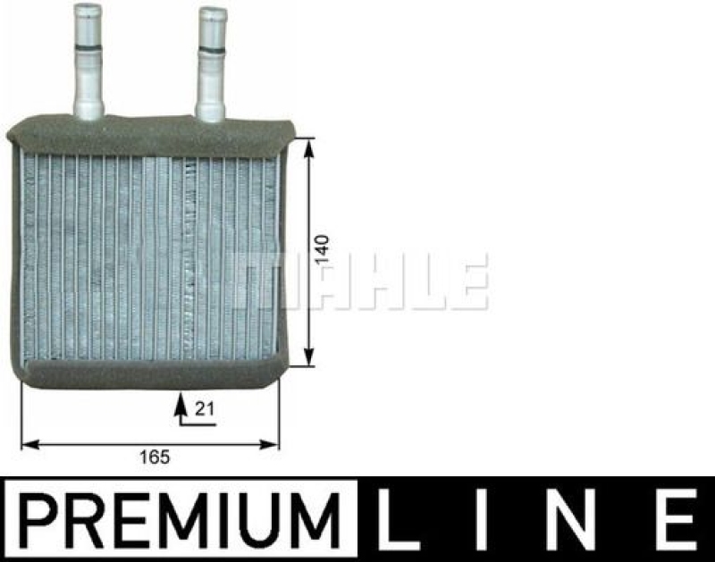 MAHLE Heat Exchanger, interior heating BEHR *** PREMIUM LINE ***