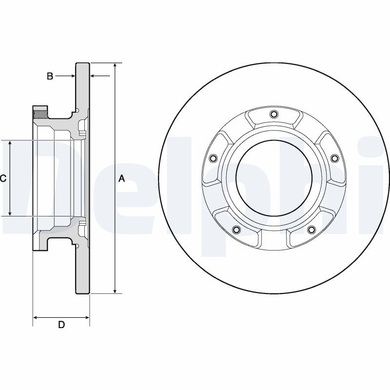 2x DELPHI Bremsscheibe