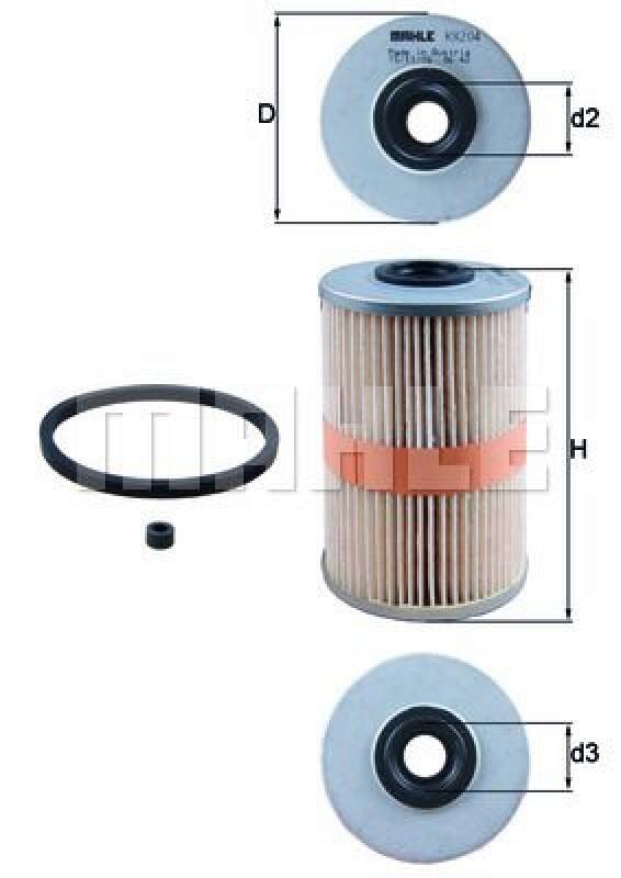 MAHLE Fuel filter