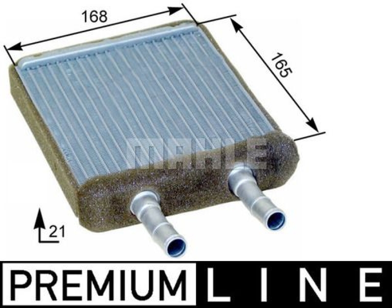 MAHLE Heat Exchanger, interior heating BEHR *** PREMIUM LINE ***