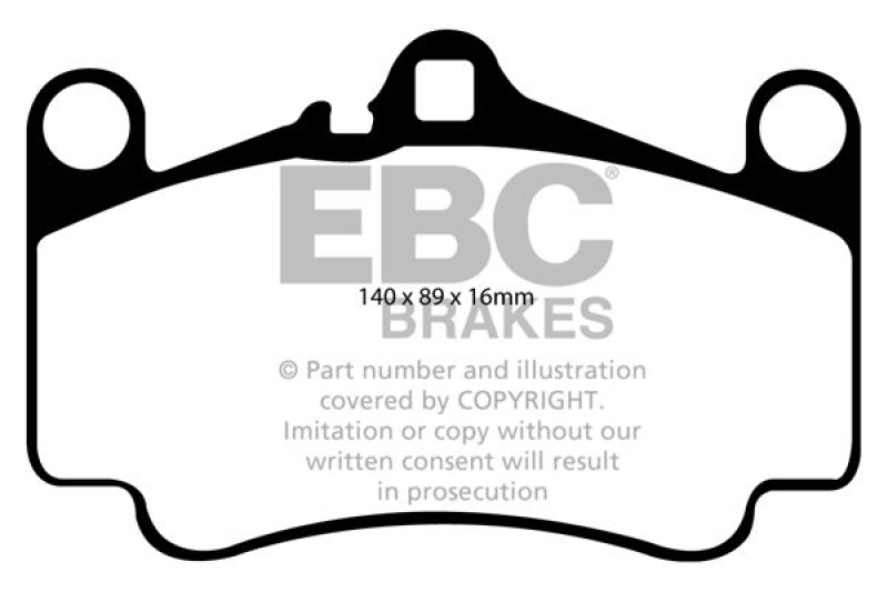 EBC Brakes Hochleistungs-Bremsbelagsatz