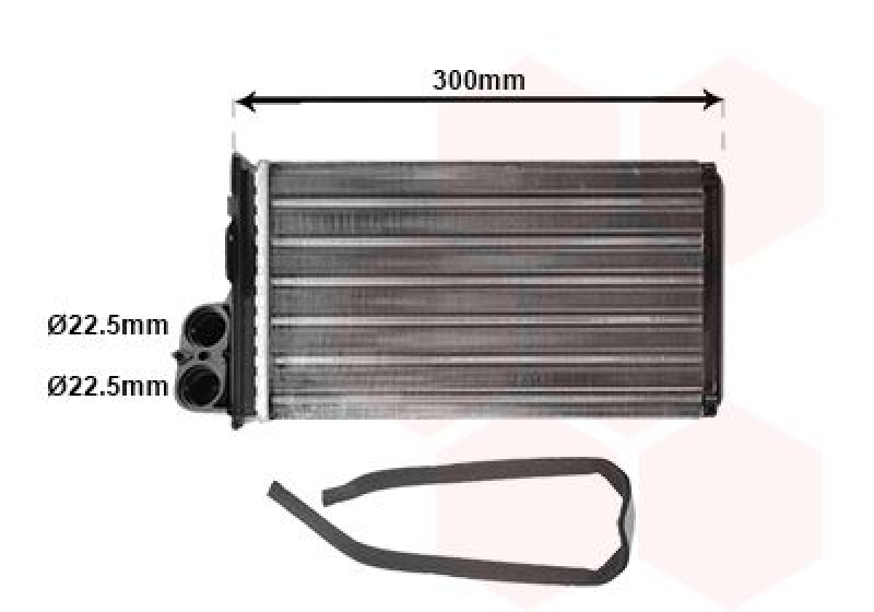 VAN WEZEL Heat Exchanger, interior heating