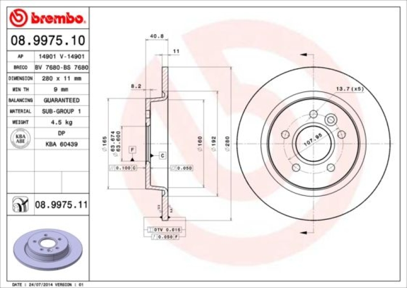 BREMBO BREMSSCHEIBEN + BREMBO BREMSBELÄGE