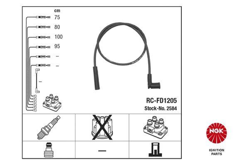 NGK Z&uuml;ndleitungssatz