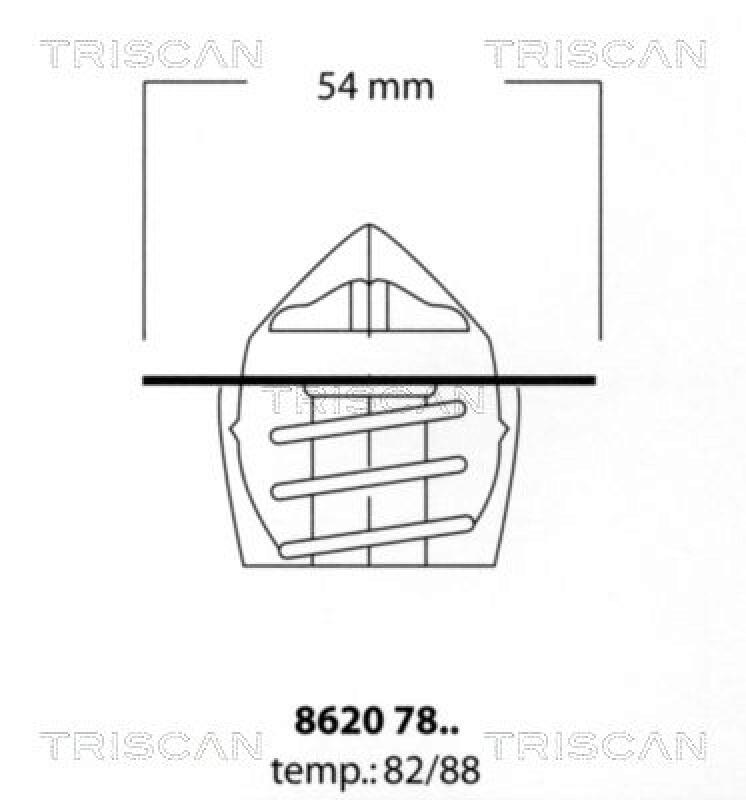 TRISCAN Thermostat für Kühlmittel / Kühlerthermostat