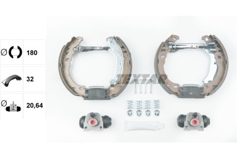 TEXTAR Brake Shoe Set Shoe Kit Pro