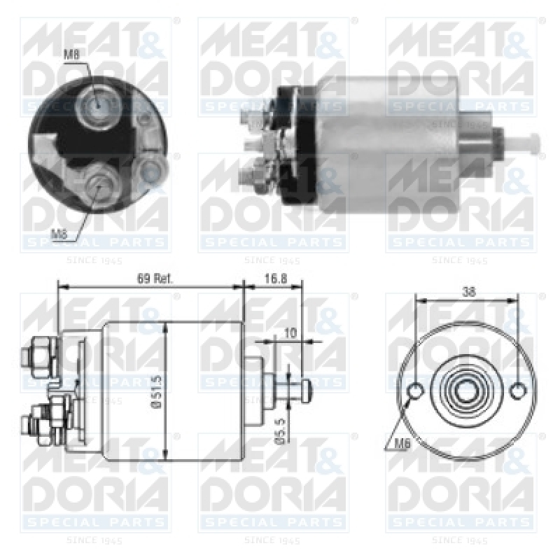 MEAT & DORIA Solenoid Switch, starter