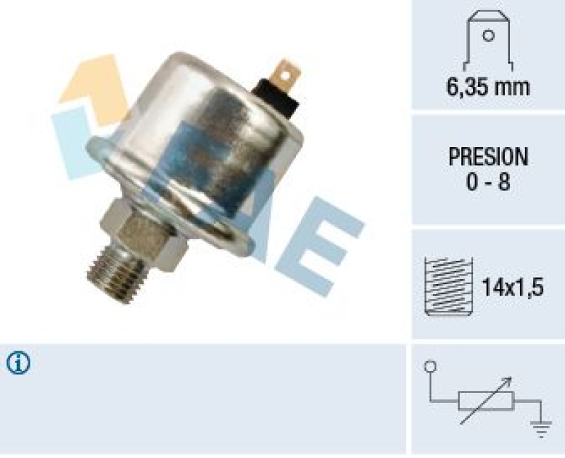 FAE Sender Unit, oil pressure