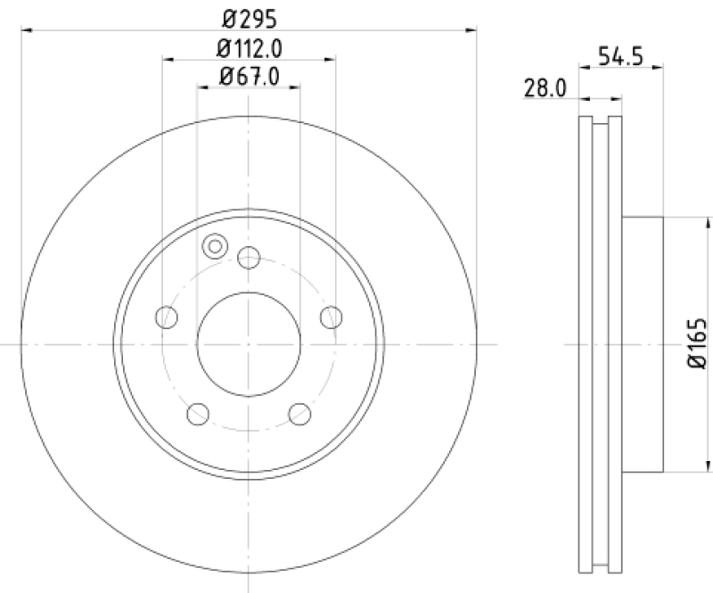 2x HELLA PAGID Bremsscheibe PRO High Carbon