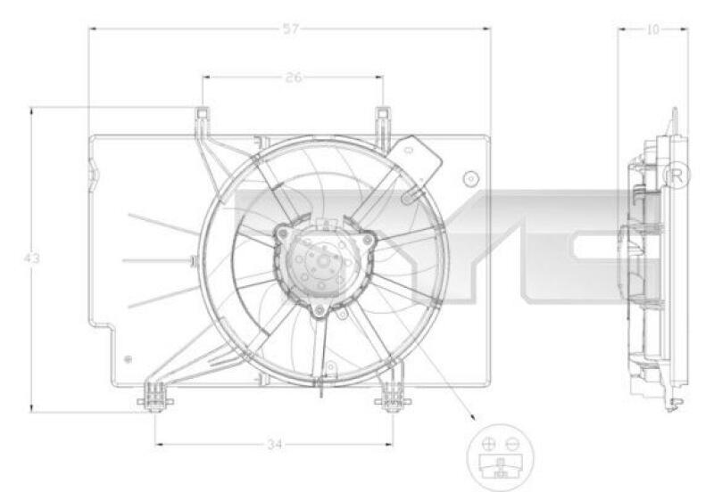 Fan, radiator