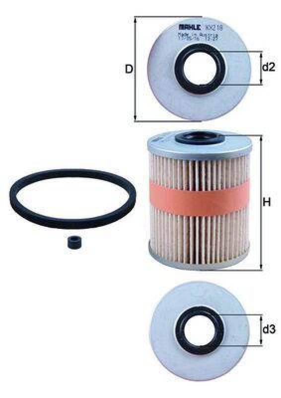 MAHLE Fuel filter