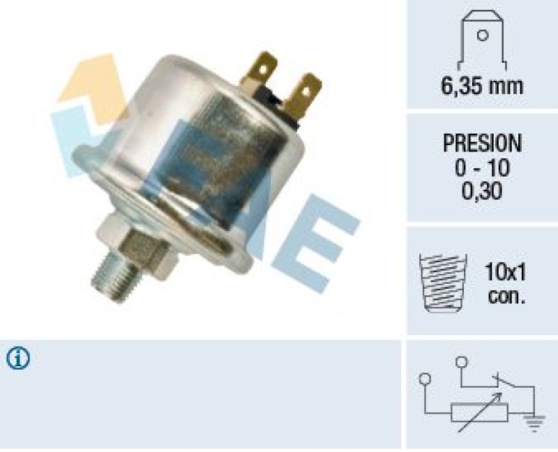 FAE Sender Unit, oil pressure