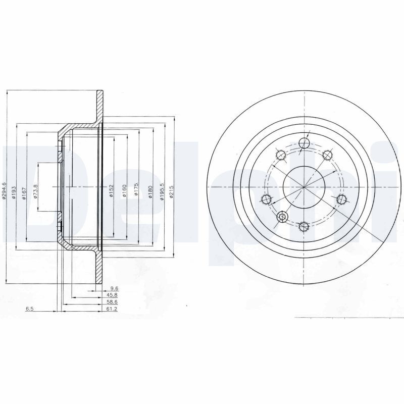 2x DELPHI Bremsscheibe