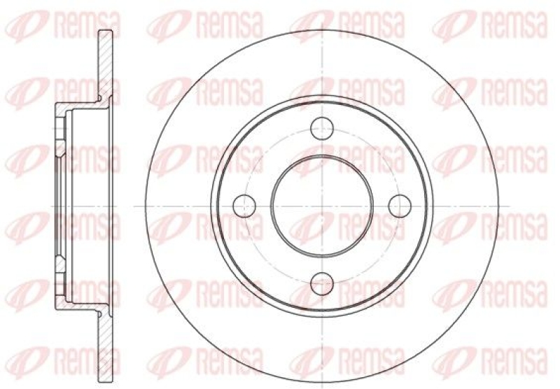 2x REMSA Brake Disc