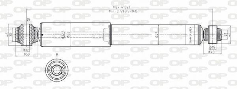 OPEN PARTS Stoßdämpfer