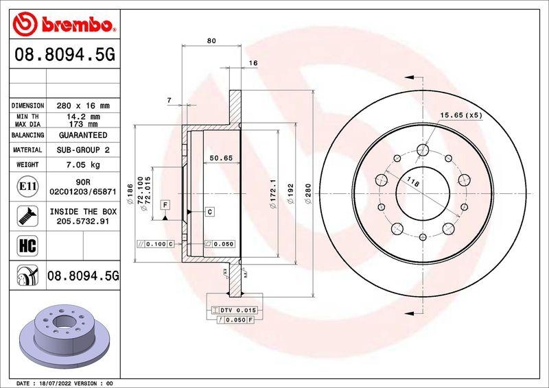 BREMBO Bremsensatz, Scheibenbremse BEYOND LINE - Greenance