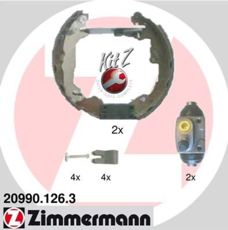 ZIMMERMANN Bremsbackensatz KIT Z