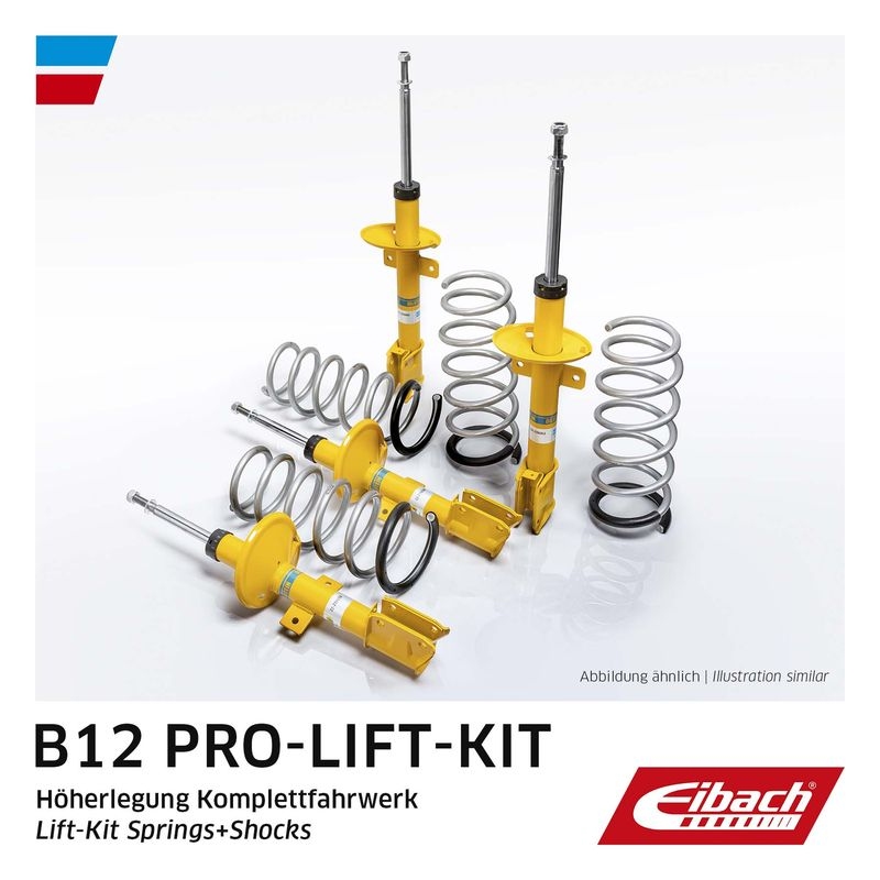 EIBACH Suspension Kit, springs/shock absorbers EIBACH B12 Pro-Lift-Kit